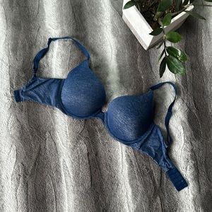 Blue bra. Victoria secrets padded perfect coverage. Size 32 DD
